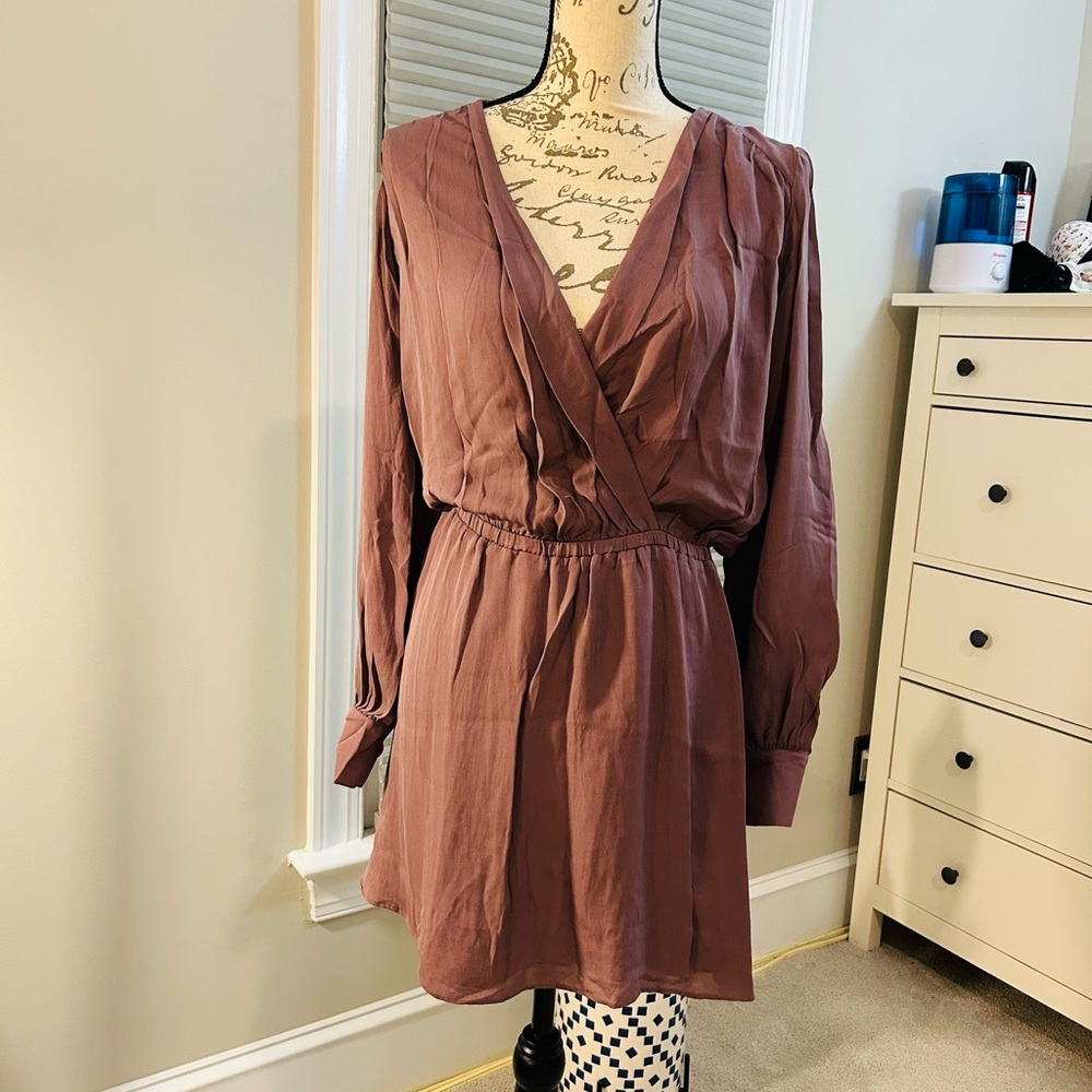 Parker silk wrap dress
